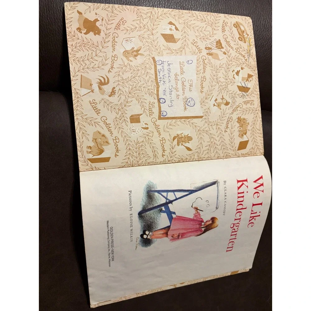 Vintage Little Golden Book We Like Kindergarten Clara Cassidy Eloise Wilkin 80s